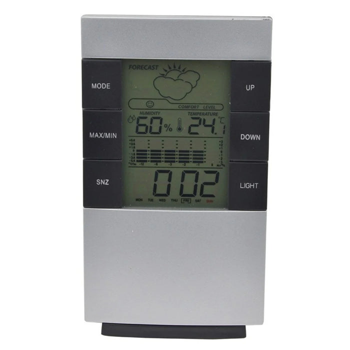 3210 Weather Forecast Creative Home Backlight Electronic Clock Thermometer Hygrometer Alarm Clock - 4