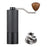 Manual Coffee Grinder 5 Blades Handheld Bean Mill Adjustable Coarseness Stainless Steel Burr Grinder - Black - 1