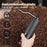 Manual Coffee Grinder 5 Blades Handheld Bean Mill Adjustable Coarseness Stainless Steel Burr Grinder - Black - 3
