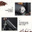 Manual Coffee Grinder 5 Blades Handheld Bean Mill Adjustable Coarseness Stainless Steel Burr Grinder - Black - 5
