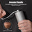 Manual Coffee Grinder Coarse Vertical Groove 7 Blade Hand Crank Mill For Coffee Beans Adjustable Coarseness - Silver - 2