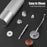 Manual Coffee Grinder Coarse Vertical Groove 7 Blade Hand Crank Mill For Coffee Beans Adjustable Coarseness - Silver - 4