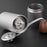 Manual Coffee Grinder Coarse Vertical Groove 7 Blade Hand Crank Mill For Coffee Beans Adjustable Coarseness - Silver - 6