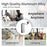 Manual Coffee Grinder Coarse Vertical Groove 7 Blade Hand Crank Mill For Coffee Beans Adjustable Coarseness - Silver - 7