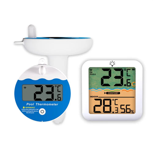 TS-PL07 Wireless Pool Thermometer IP68 Waterproof with Indoor Receiver Floating Digital Water Temperature Gauge for Swimming Pool Spa - 1