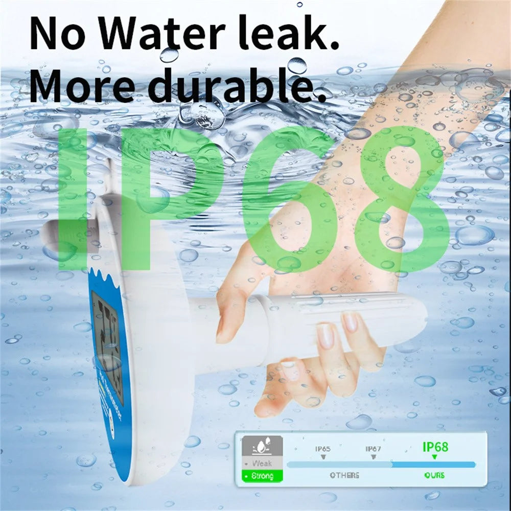 TS-PL07 Wireless Pool Thermometer IP68 Waterproof with Indoor Receiver Floating Digital Water Temperature Gauge for Swimming Pool Spa - 5
