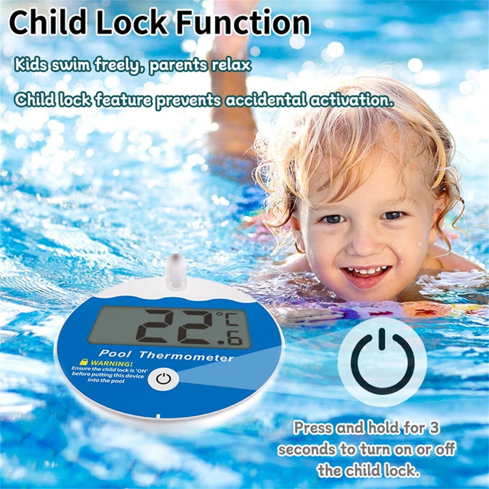 TS-PL09 IP68 Waterproof Pool Thermometer Floating Digital LCD Temperature Gauge for Swimming Pool Hot Tub - 4
