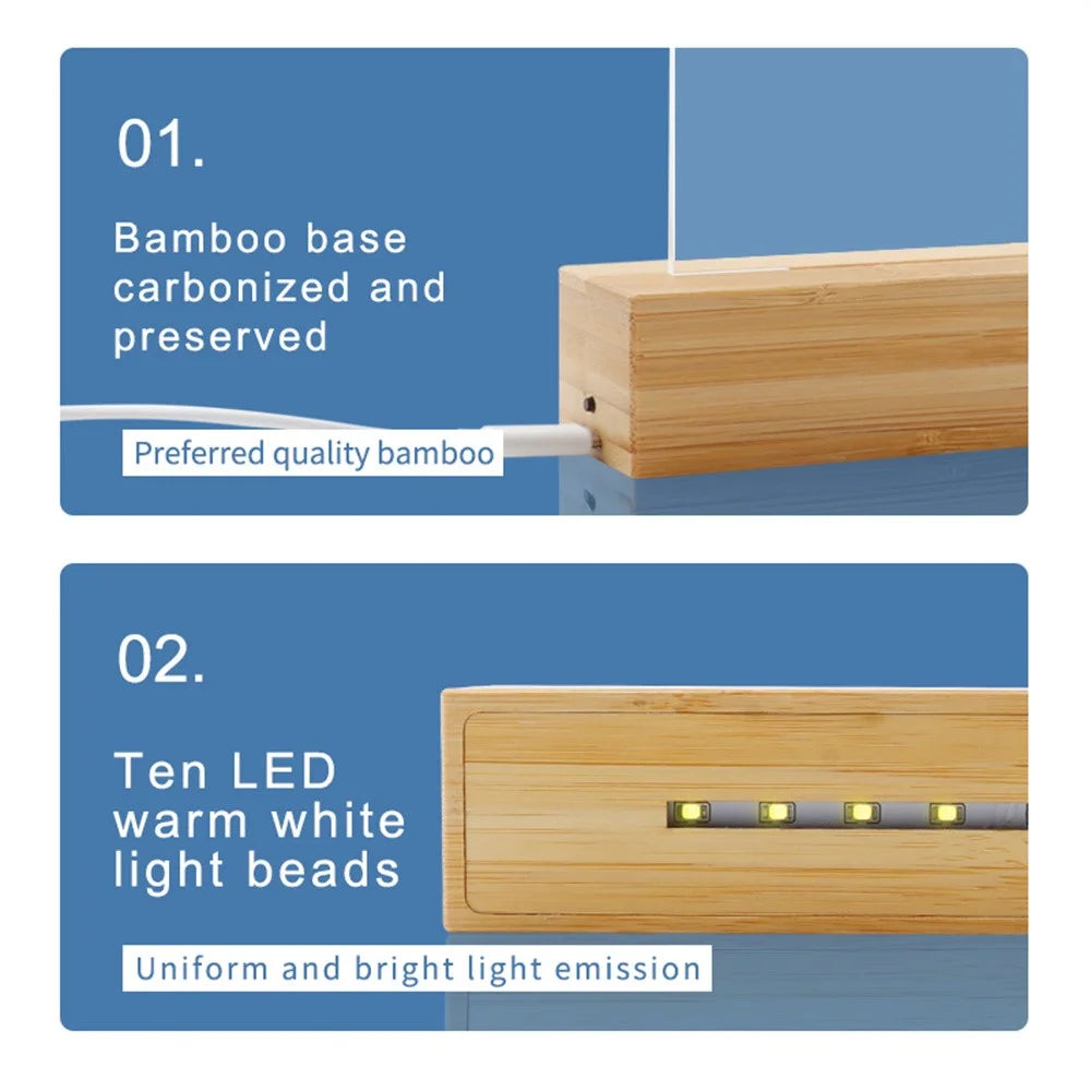 TS-JX810 Sauna Thermo Hygrometer LED Backlight Fahrenheit Thermometer Hygrometer with Bamboo Base - Wood Color - 5