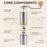 ICAFILAS GM2213 Manual Coffee Grinder Coffee Bean Hand Grinder (BPA Free, No FDA Certificate) - 3