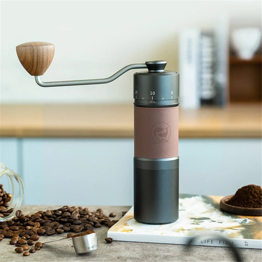 ICAFILAS Stainless Steel 7 Core Burrs Manual Coffee Grinder (BPA Free, No FDA Certificate) - 2