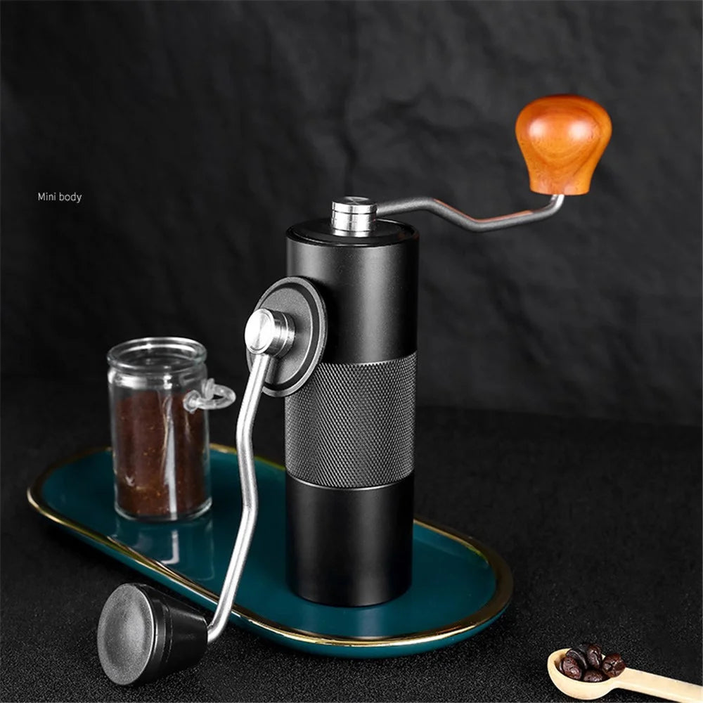 001-ZJ-MJ1 Manual Coffee Grinder Portable Coffee Bean Grinding Machine (BPA Free, No FDA) - Wooden Handle - 2