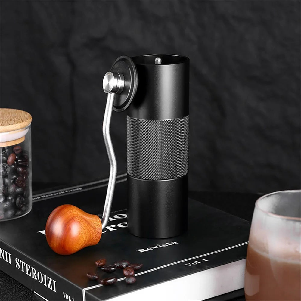 001-ZJ-MJ1 Manual Coffee Grinder Portable Coffee Bean Grinding Machine (BPA Free, No FDA) - Wooden Handle - 3