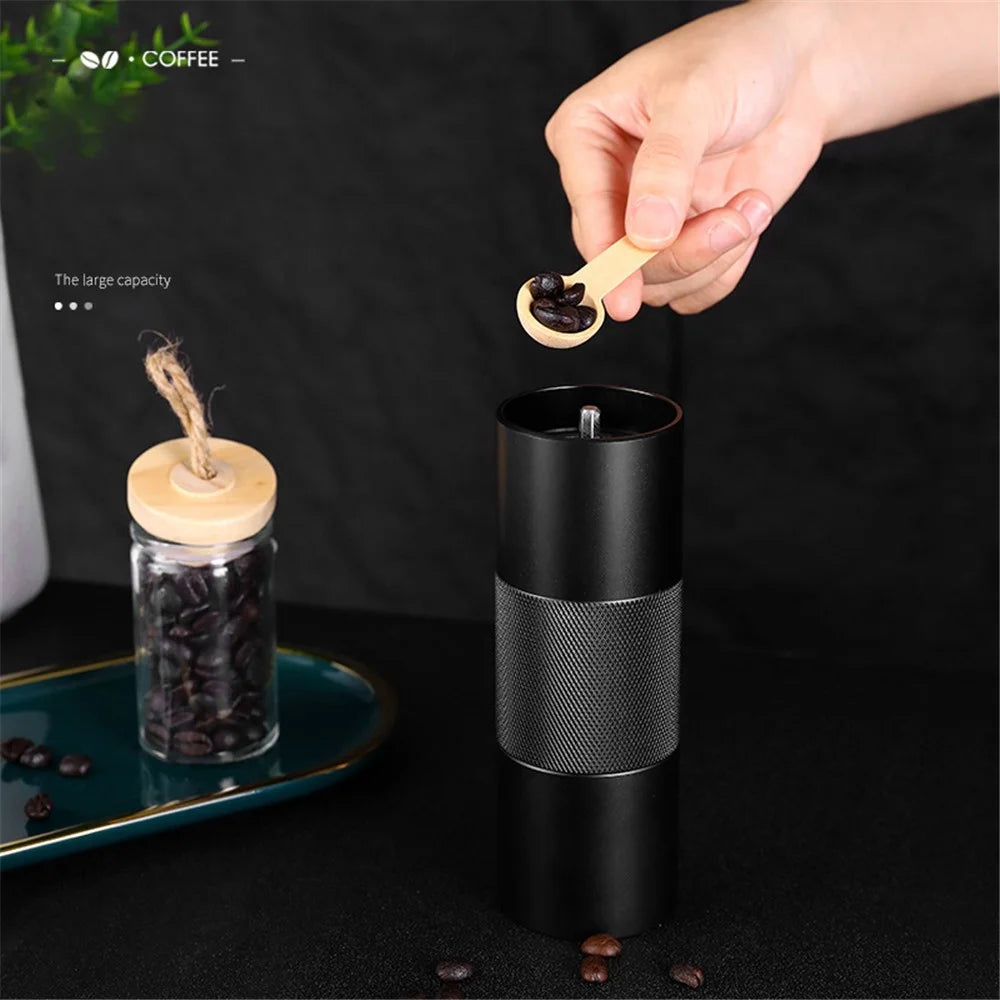 001-ZJ-MJ1 Manual Coffee Grinder Portable Coffee Bean Grinding Machine (BPA Free, No FDA) - Wooden Handle - 4
