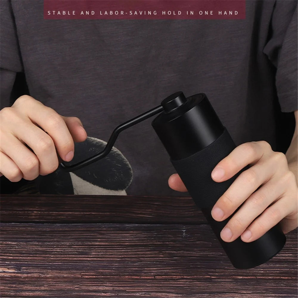 001-ZJ-MJ1 Manual Coffee Grinder Portable Coffee Bean Grinding Machine (BPA Free, No FDA) - Wooden Handle - 5
