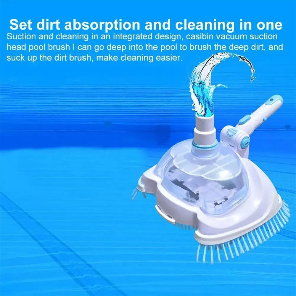 Adjustable Angle Swimming Pool Suction Vacuum Cleaner Head Nylon Brush Pond Cleaning Tool - 3