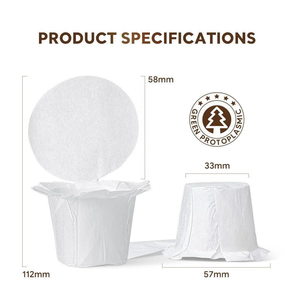 100PCS Disposable Paper Coffee Filter with Lid for Keurig 1.0 2.0 Coffee Machine (No FDA Certification, BPA-free) - 3