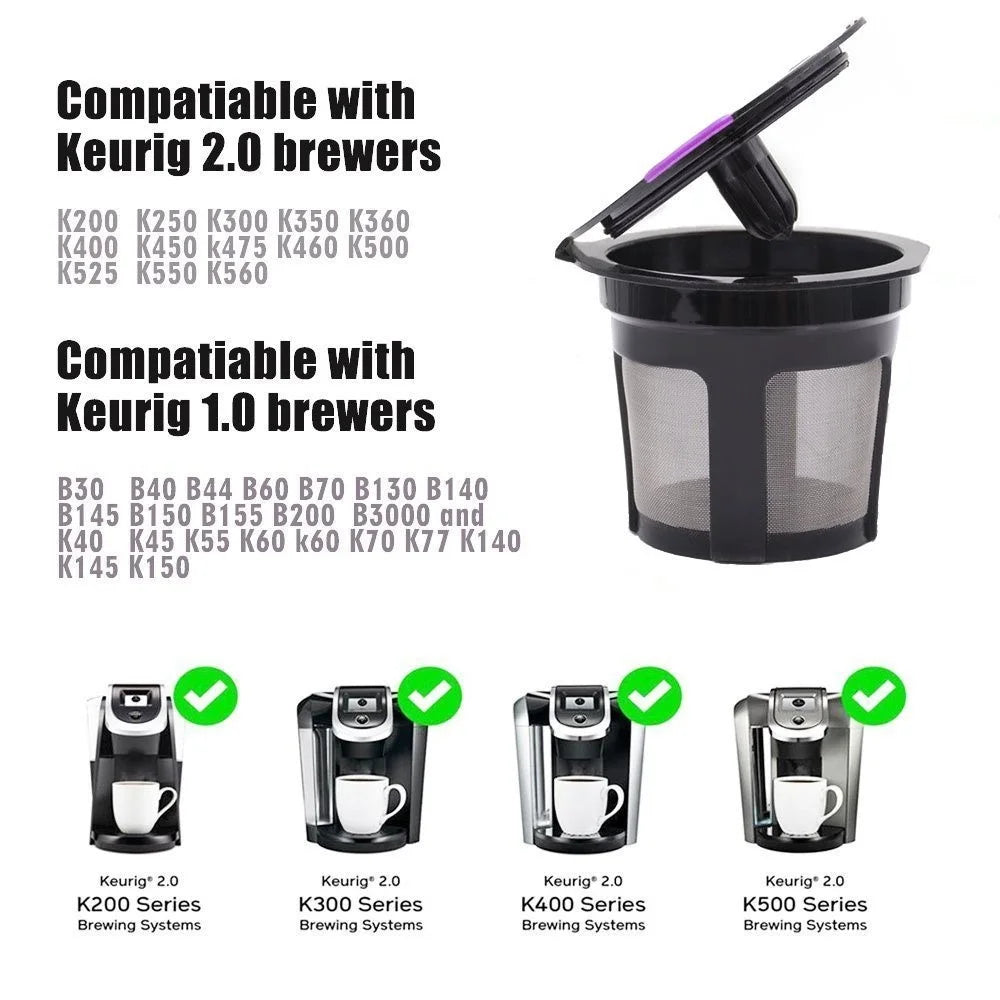 100PCS Disposable Paper Coffee Filter with Lid for Keurig 1.0 2.0 Coffee Machine (No FDA Certification, BPA-free) - 5