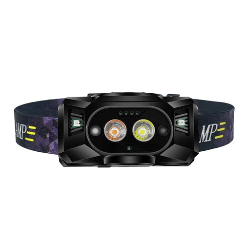 609 Wave Feeling LED Head Light XPG High Light 3 Modes Night Fishing Flashlight Headlamp Power Bank - 1