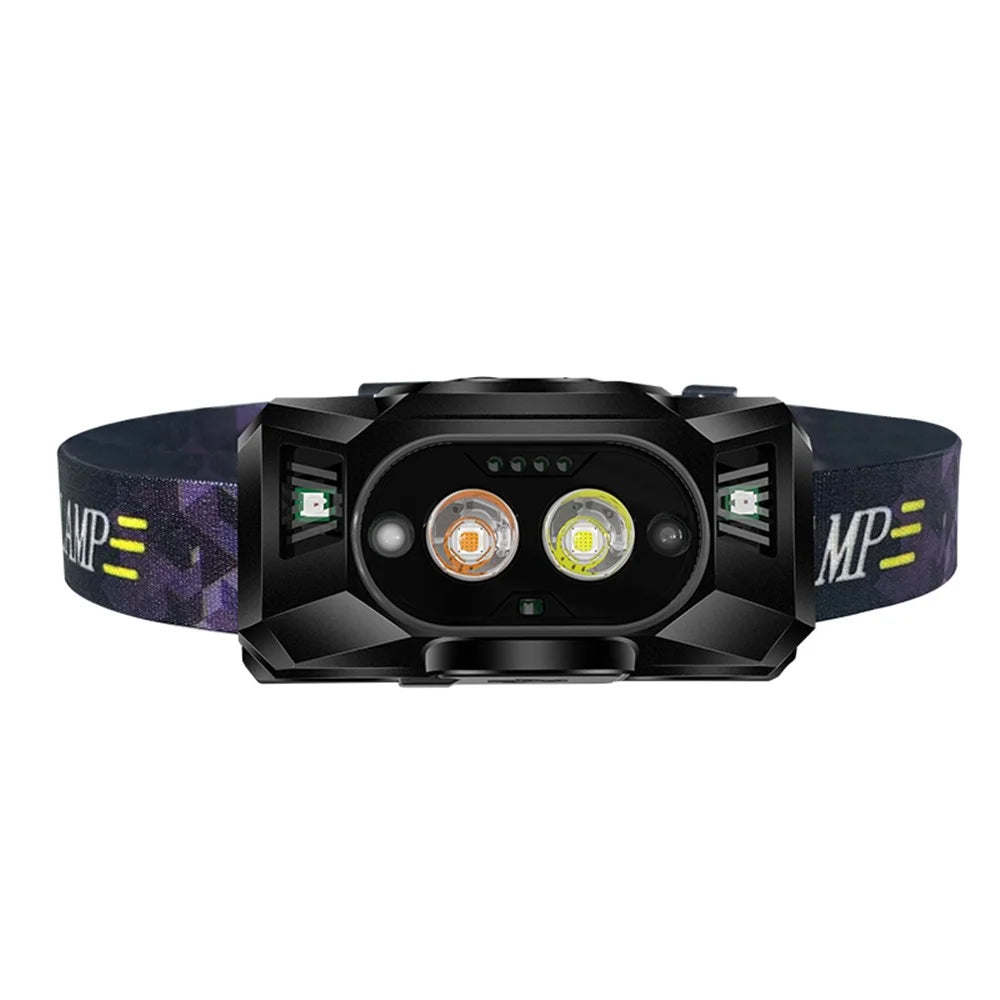 609 Wave Feeling LED Head Light XPG High Light 3 Modes Night Fishing Flashlight Headlamp Power Bank - 1
