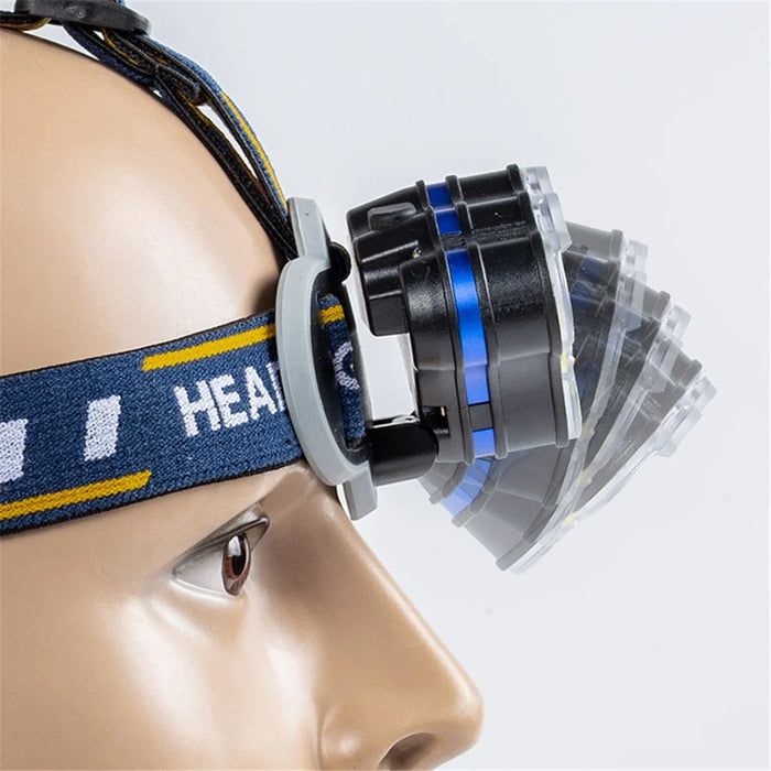 KC08 6xT6+2xCOB Headlamp USB Rechargeable Night Fishing Hunting Cycling Headlight Flashlight - 5