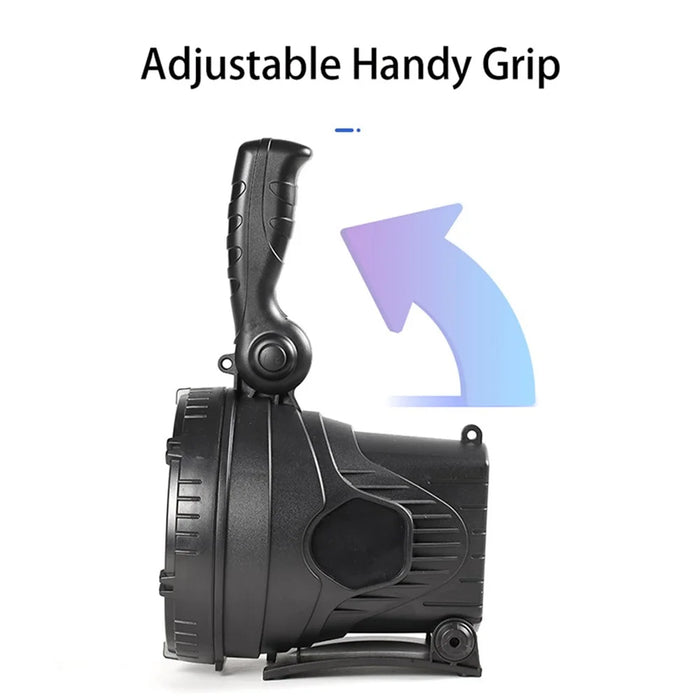 W867A Handheld LED Spotlight Floodlight Searchlight USB Rechargeable Flashlight Work Lighting (Size: M) - 5
