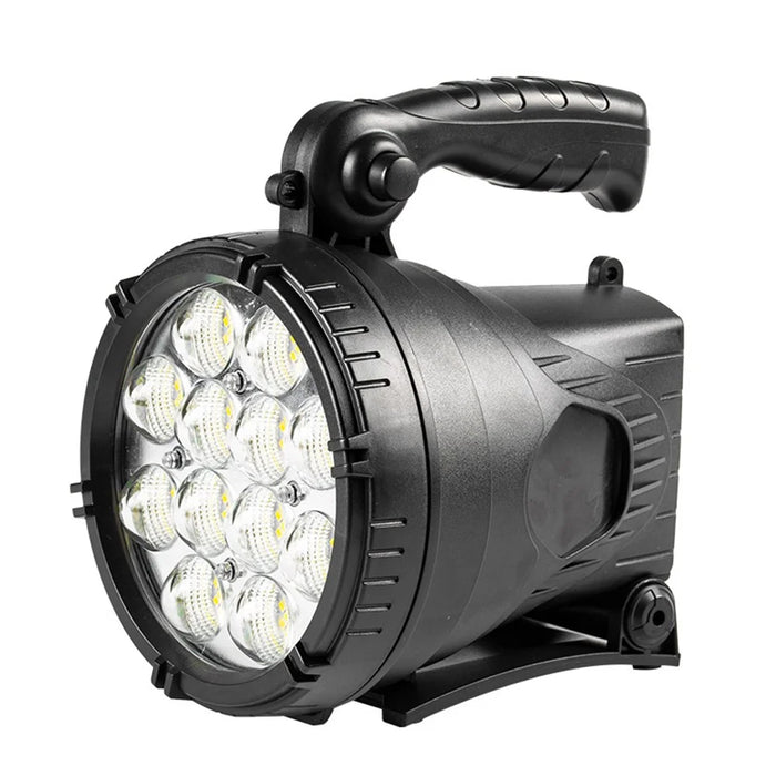 W867A Handheld LED Spotlight Floodlight Searchlight USB Rechargeable Flashlight Work Lighting (Size: M) - 7