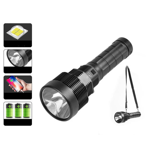 W5101 USB Rechargeable 18650 LED Flashlight Portable Torch Waterproof Spotlight Camping Lantern - 1