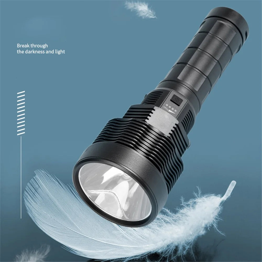 W5101 USB Rechargeable 18650 LED Flashlight Portable Torch Waterproof Spotlight Camping Lantern - 6
