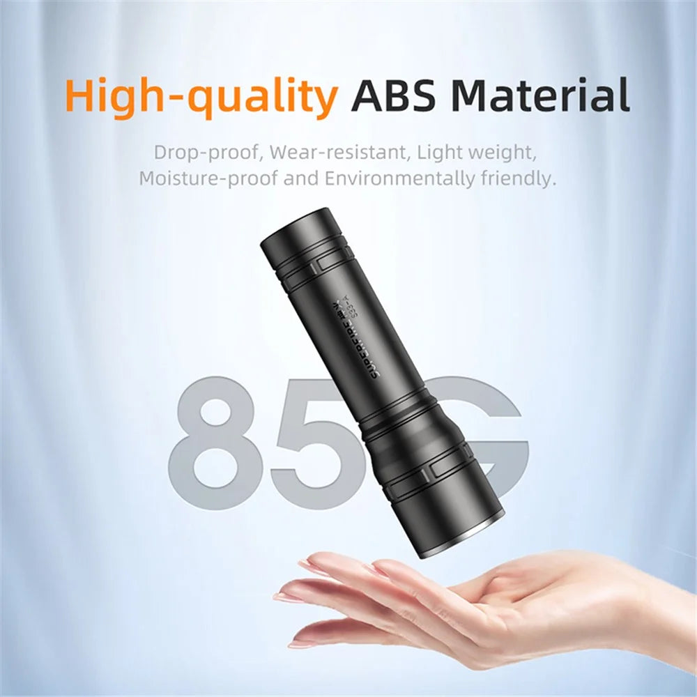 SUPERFIRE S33-A Bright LED Flashlight 4-Mode Rechargeable Waterproof Outdoor Camping Hiking Torch - 6