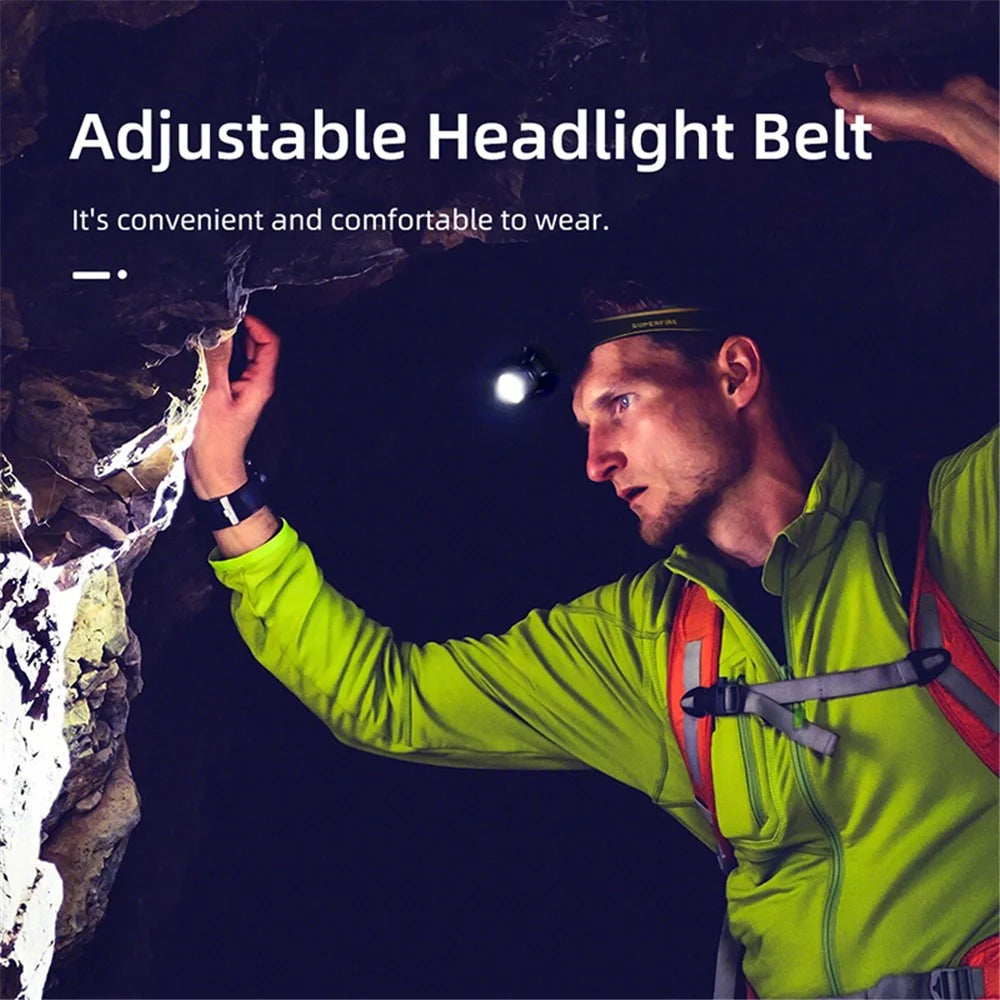 SUPERFIRE HL55 Outdoor 4-Mode Bright LED Headlight Adjustable Angle Waterproof Head Lamp Flashlight - 7