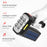 W5116-1 Multi-functional Solar Powered Flashlight Portable 6-lamp Rescue Light Waterproof Searchlight for Hiking Camping - 4