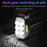 W5116-1 Multi-functional Solar Powered Flashlight Portable 6-lamp Rescue Light Waterproof Searchlight for Hiking Camping - 6