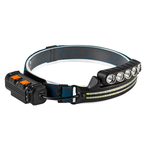 W691-1 Inductive Headlamp LED Motion Sensor Headlight Red Light Water Resistance Angle Adjustable Light for Running, Hiking, Reading, Camping, Outdoor Adventure - 1