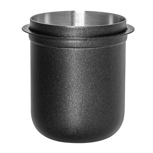 58mm Coffee Grinder Catch Cup Espresso Coffee Dosing Cup Stainless Steel Powder Catcher ( BPA Free, No FDA ) - Black - 1