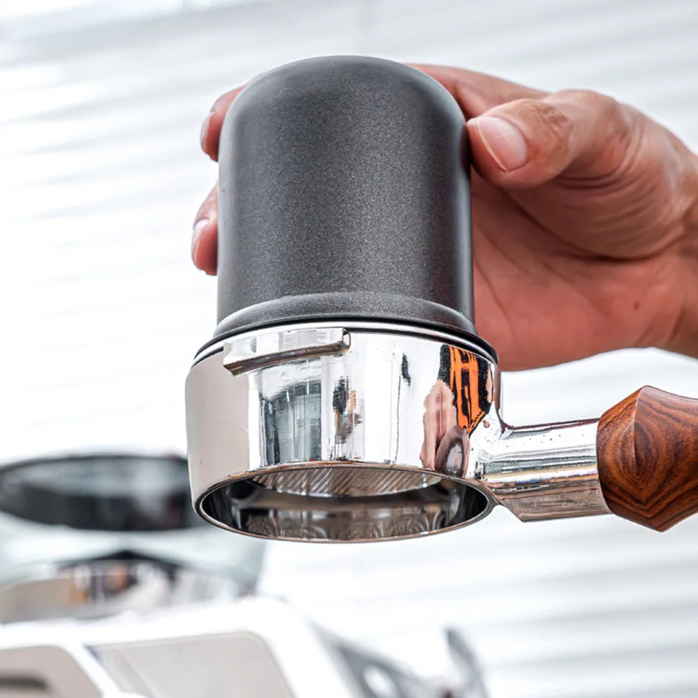 58mm Coffee Grinder Catch Cup Espresso Coffee Dosing Cup Stainless Steel Powder Catcher ( BPA Free, No FDA ) - Black - 3