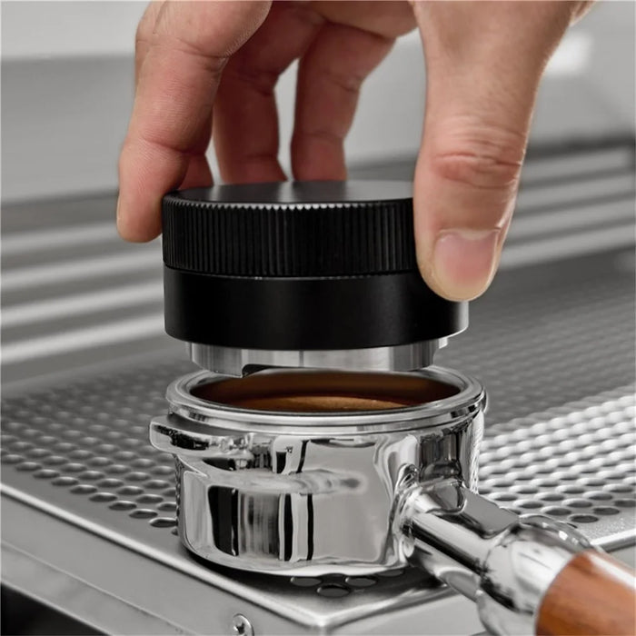 51mm Gravity Coffee Powder Distribution Tool 304 Stainless Steel Automatic Height Adjusting Coffee Tamper ( BPA Free , No FDA ) - Black - 2