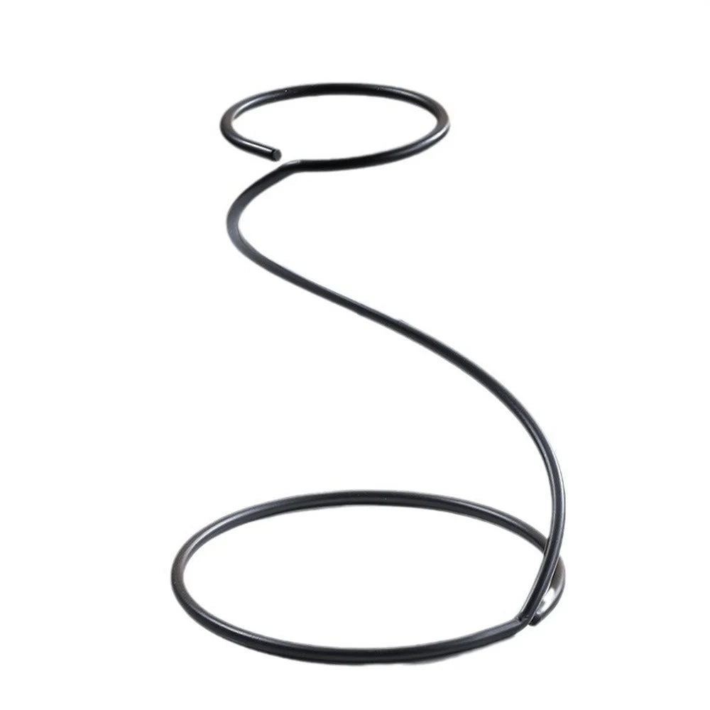 Iron Coffee Pour Over Stand Serpentine Filter Holder Drip Coffee Maker Display Dripper Rack - 1