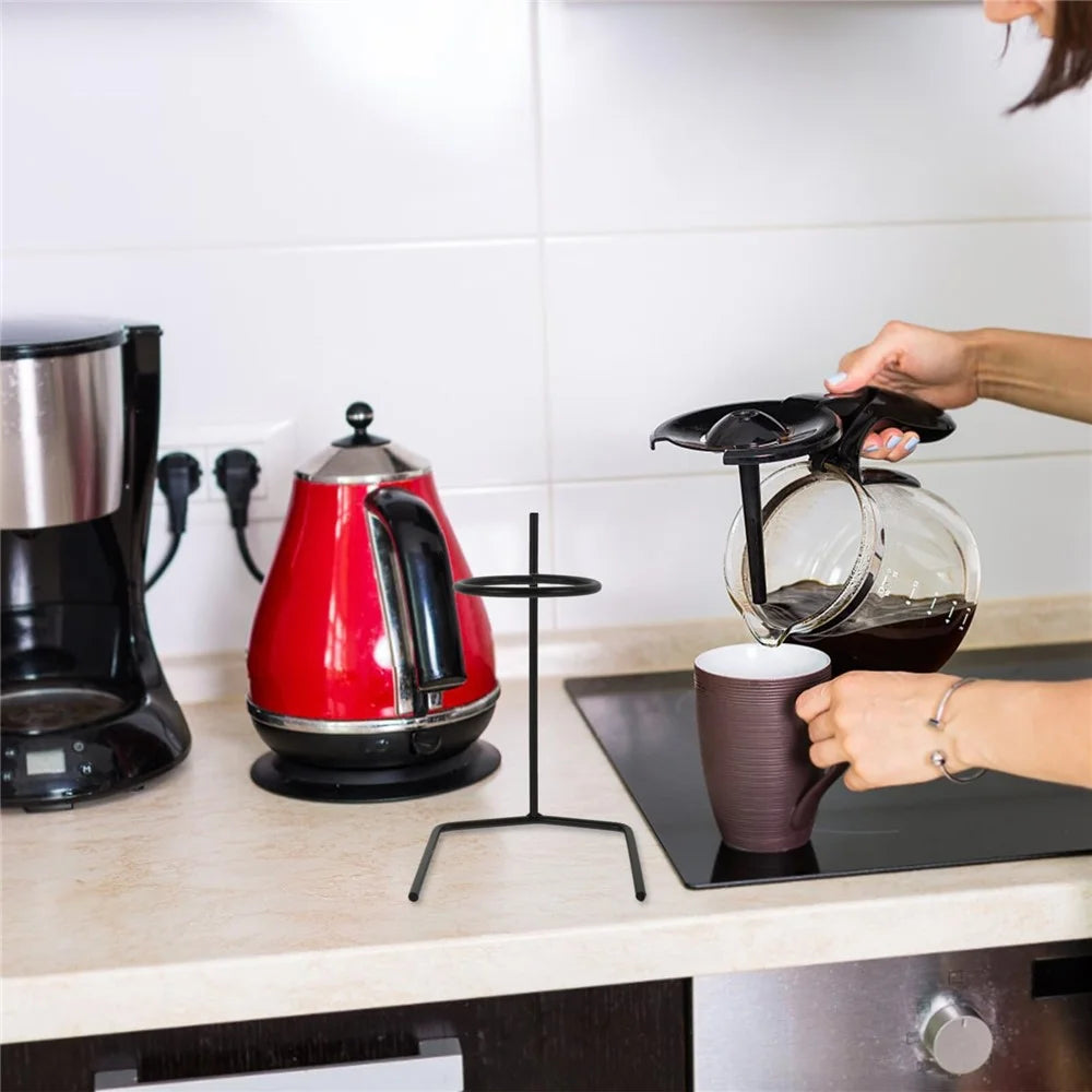 Iron Coffee Drip Filter Stand Holder Pour Over Coffee Brewing Equipment Display Rack for Cafe Use - 6