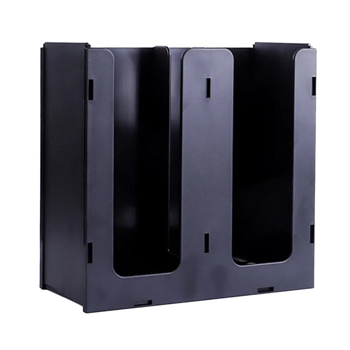 2 Compartments Acrylic Paper Cup Dispenser Organizer for Coffee Shop Cafe Restaurant Office Use - 2