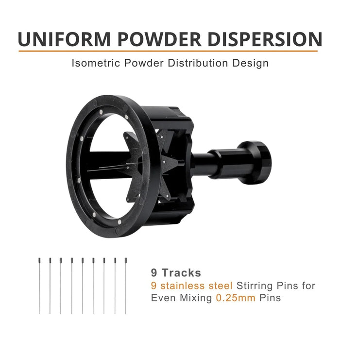 Coffee Distribution Tool Magnetic Base Adjustable Depth Needle Espresso Powder Distributor (BPA-Free, No FDA) - 51mm - 5