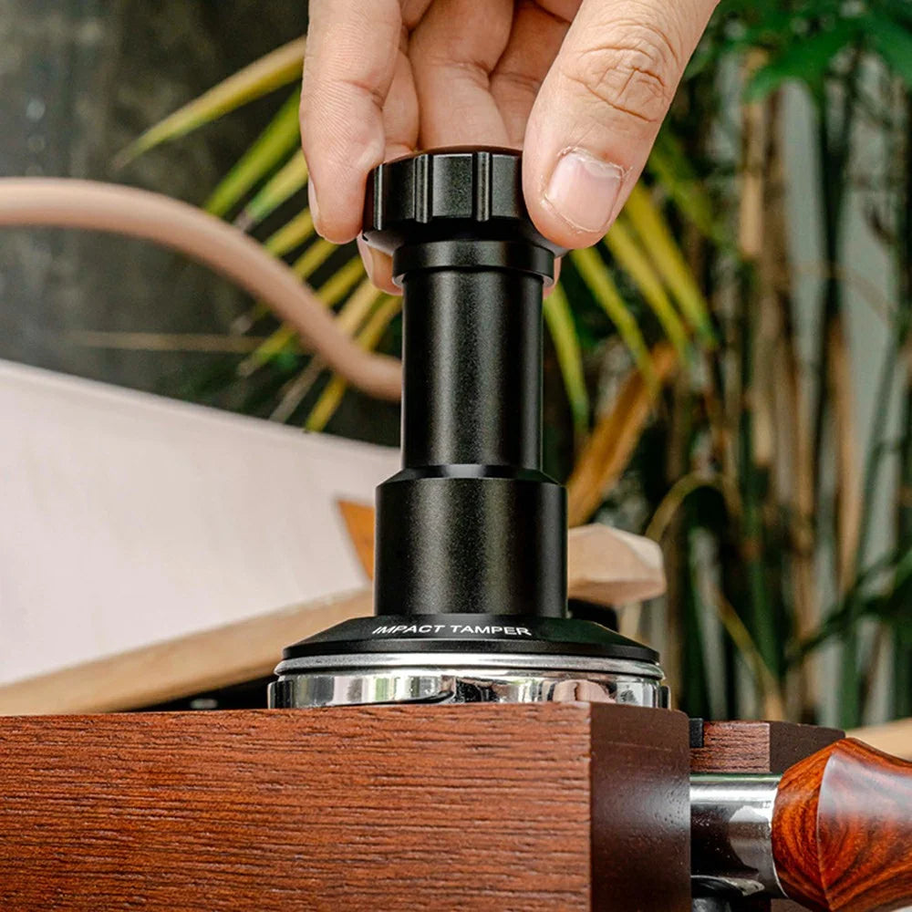 53mm Coffee Distributor Tamper Adjustable Pressure Spring Loaded Espresso Leveler (BPA-Free, No FDA) - 4