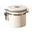 304 Stainless Steel Coffee Canister 1.2L Food Storage Container with Date Tracker, Scoop for Coffee, Beans - White - 1