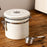 304 Stainless Steel Coffee Canister 1.2L Food Storage Container with Date Tracker, Scoop for Coffee, Beans - White - 5