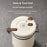 304 Stainless Steel Coffee Canister 1.2L Food Storage Container with Date Tracker, Scoop for Coffee, Beans - White - 6