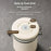 304 Stainless Steel Coffee Canister 1.5L Food Storage Container with Date Tracker, Scoop for Coffee, Beans - White - 2