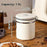 304 Stainless Steel Coffee Canister 1.5L Food Storage Container with Date Tracker, Scoop for Coffee, Beans - White - 6