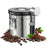 Coffee Bean Storage Container 1200ml Stainless Steel Airtight Canister with CO2 Valve For Coffee Grounds Tea - Silver - 1