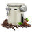 Coffee Bean Storage Container 1500ml Stainless Steel Airtight Canister with CO2 Valve For Coffee Grounds Tea - Beige - 1
