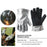 CLS High Temperature Resistant Gloves for Industrial Use Aluminum Foil Insulated Full Finger Mittens, 19 x 25.5 x 2.5cm - 2