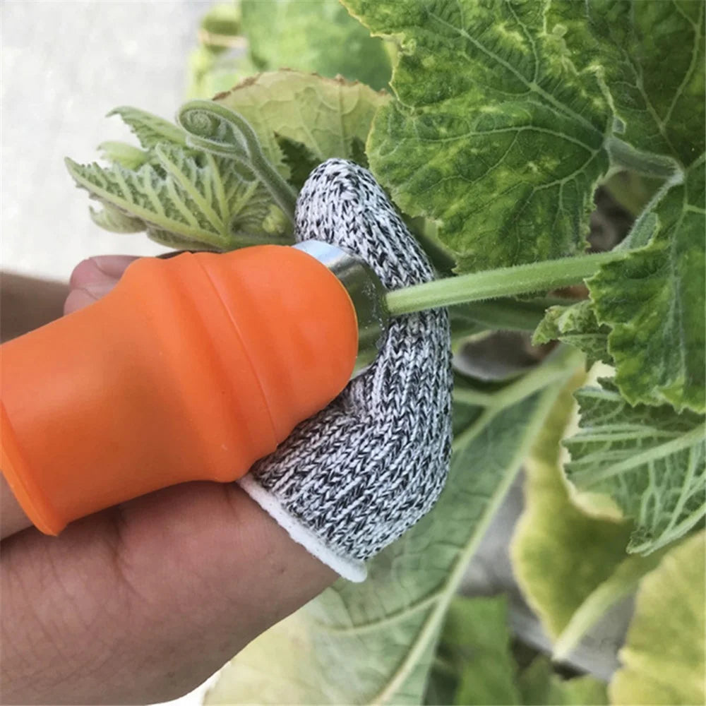 10Pcs Finger Cots 5-Level Cut Resistant Finger Protection Covers for Garden Picking Carving Kitchen Work - Grey - 5